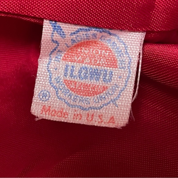 VTG🇺🇸Central Park ILGWU Holiday Christmas Carol Red Wool Long Coat | Sz S - Picture 11 of 16